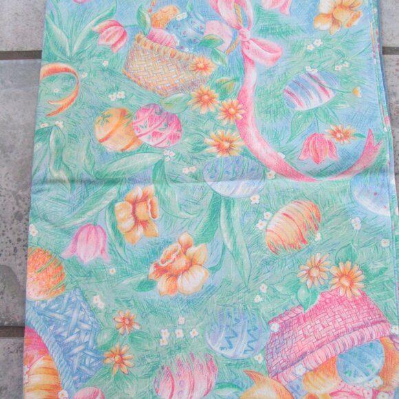 Long Colorful Spring / Easter Tablecloth - Picture 1 of 5